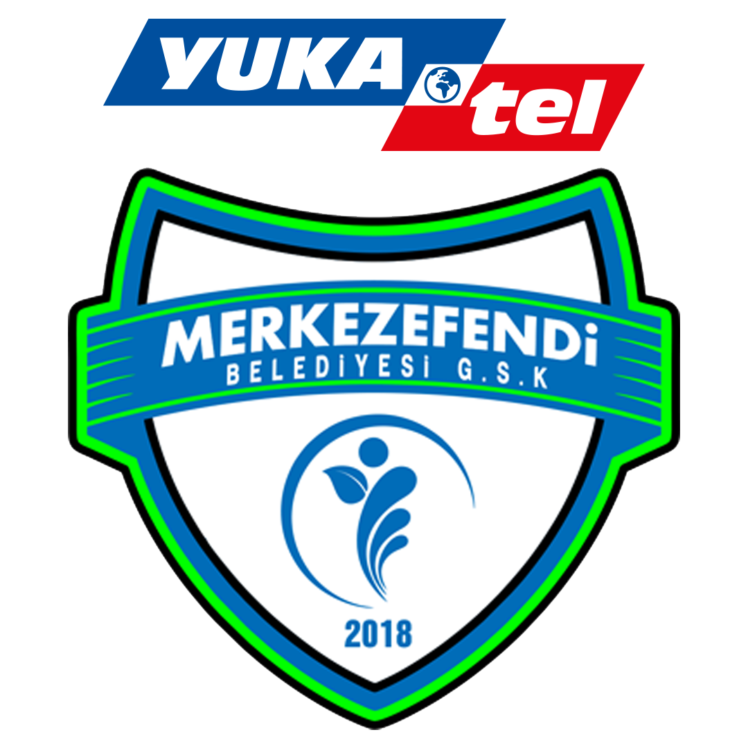 Wappen des Merkezefendi Belediye G.S.K. mit YukaTel-Logo, gegründet 2018.